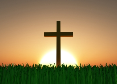 Sunset with Cross
