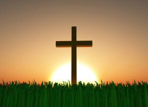 Sunset with Cross